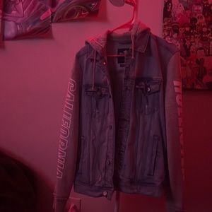 Hollister hoodie denim jacket